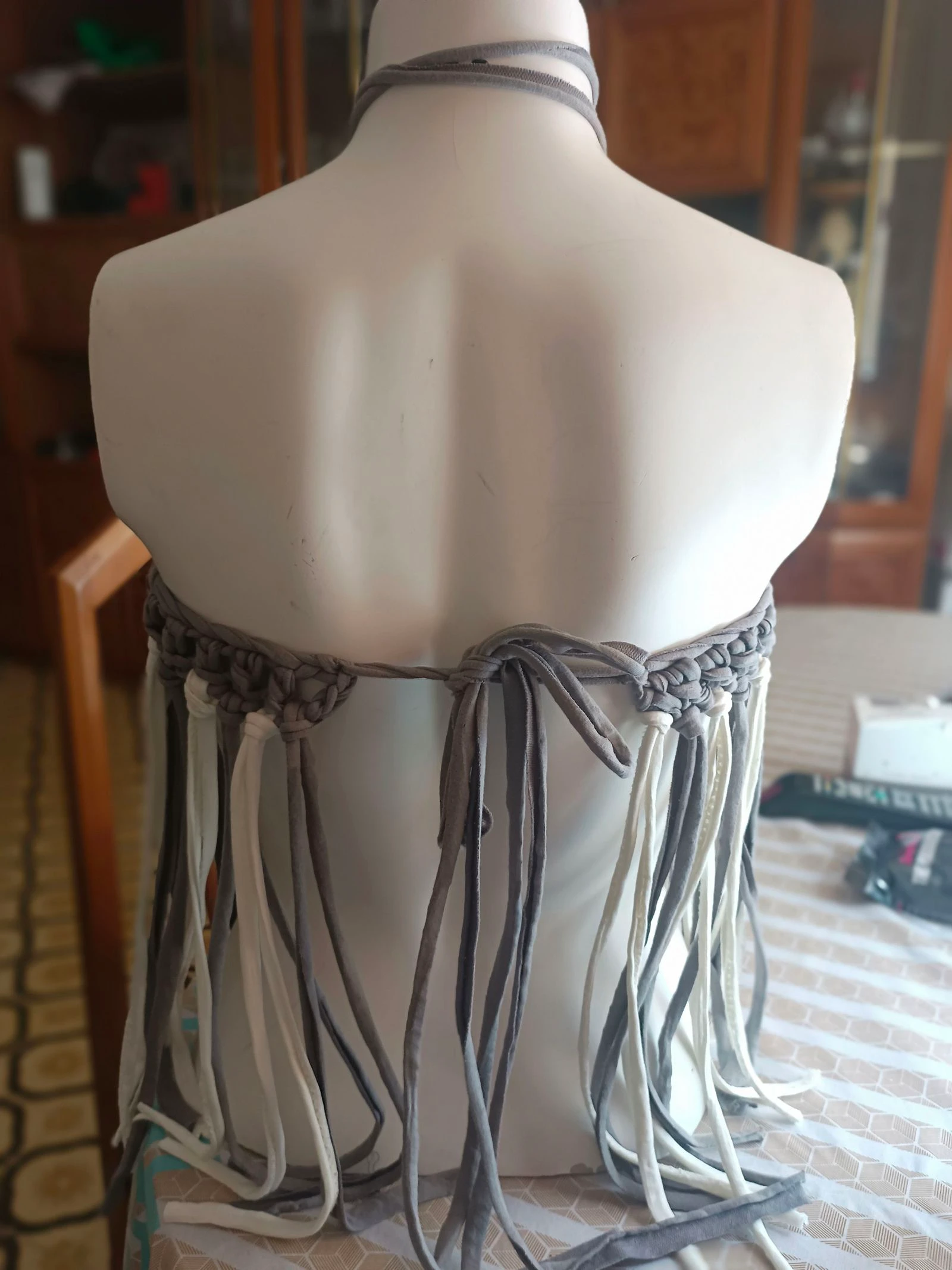 Halter boho chic tela perfurada – photo 2